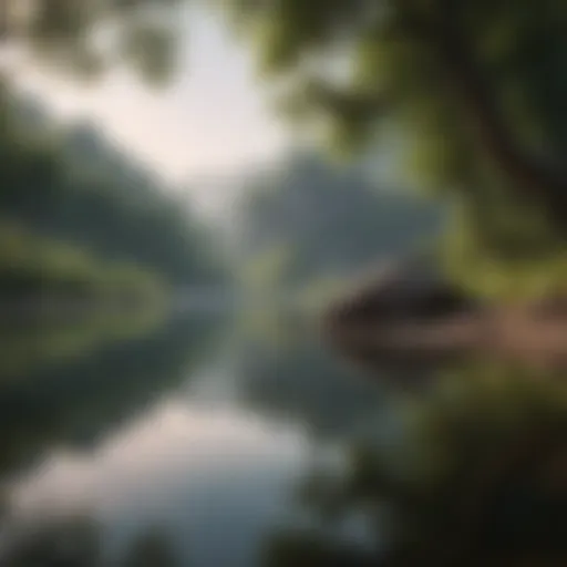A serene landscape symbolizing tranquility and balance