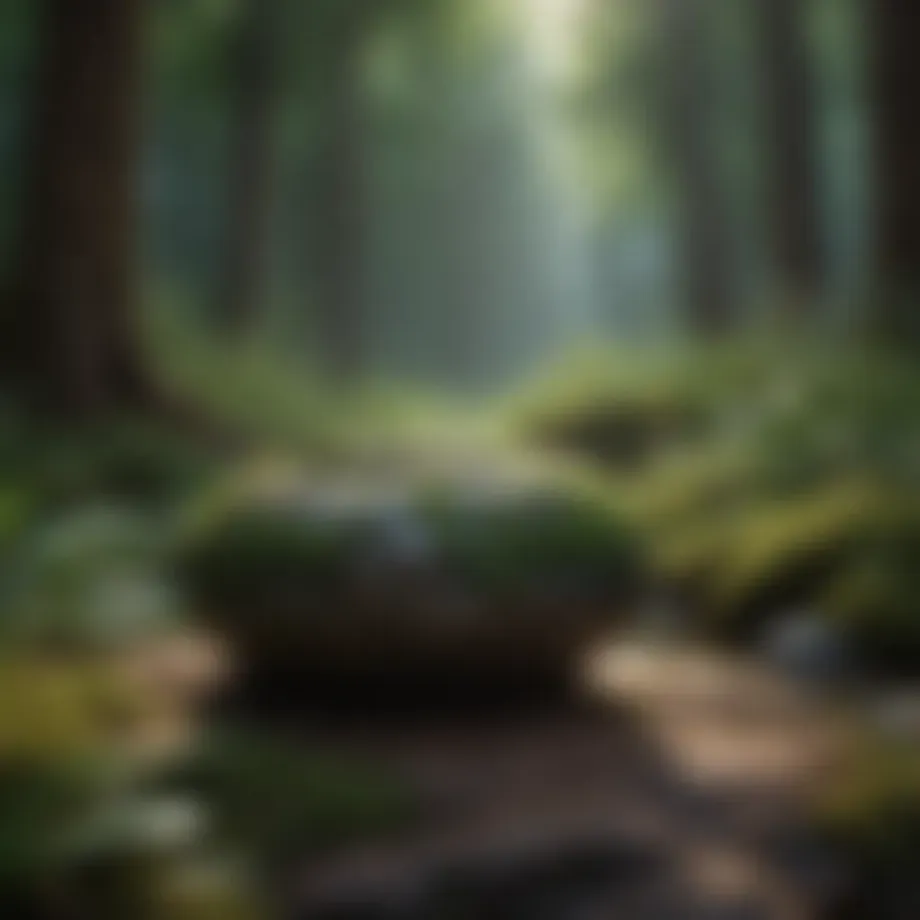 Serene nature scene for mindfulness