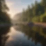 A serene landscape symbolizing peace and self-reflection