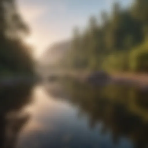 A serene landscape symbolizing peace and self-reflection