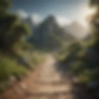 Pathway to Mental Clarity Symbolic representation of mental wellness