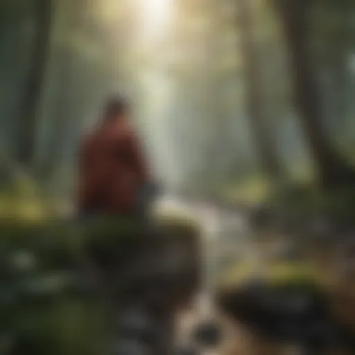 A serene landscape promoting peace and mindfulness.