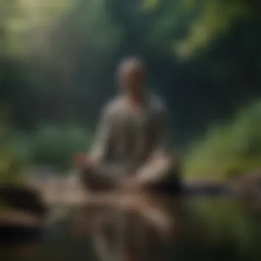 The Power of Mindfulness A person meditating in a tranquil environment