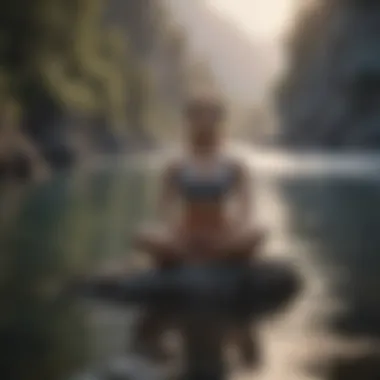 Embracing Inner Calm A serene landscape symbolizing inner peace
