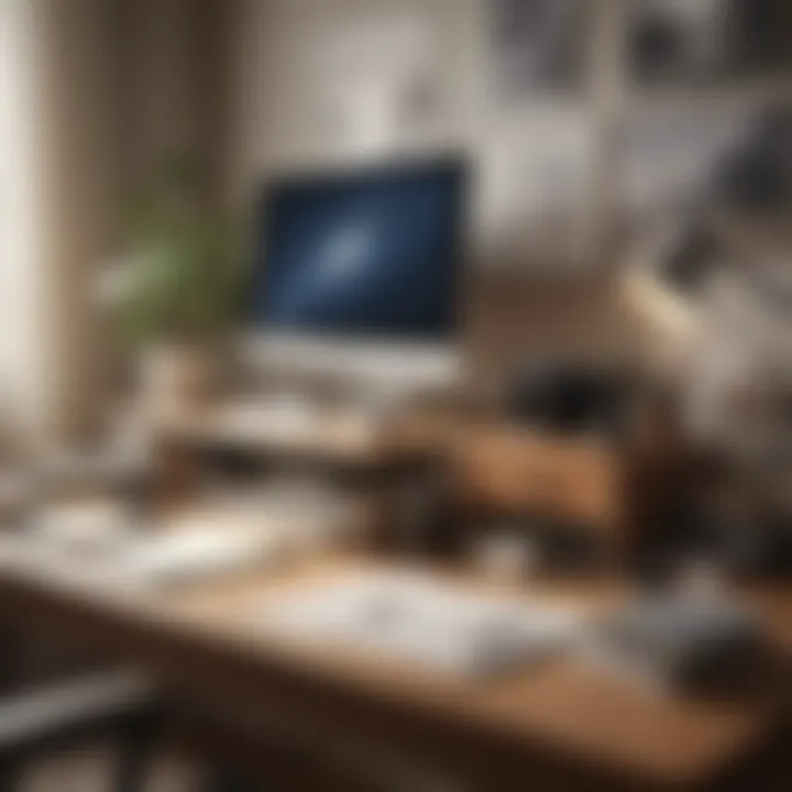 An organized desk symbolizing a decluttered mind