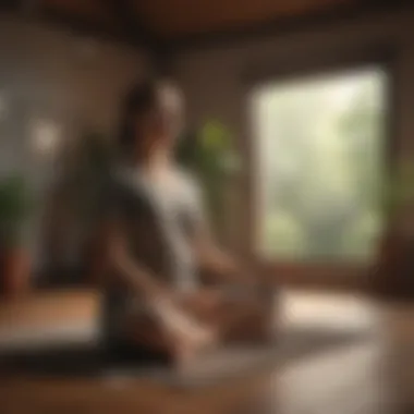 A serene meditation space for personal growth