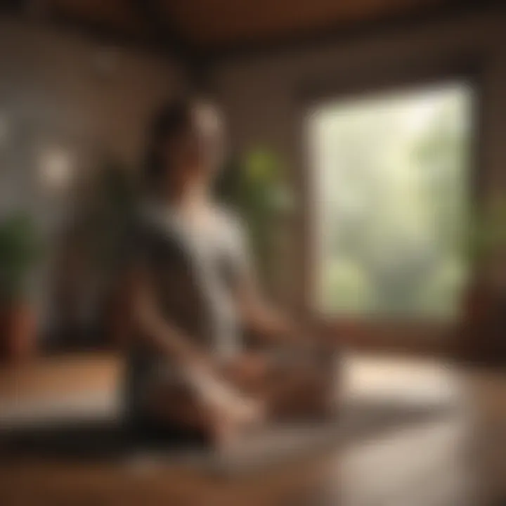 A serene meditation space for personal growth