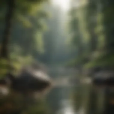 Finding Calm in Nature A serene landscape representing mindfulness