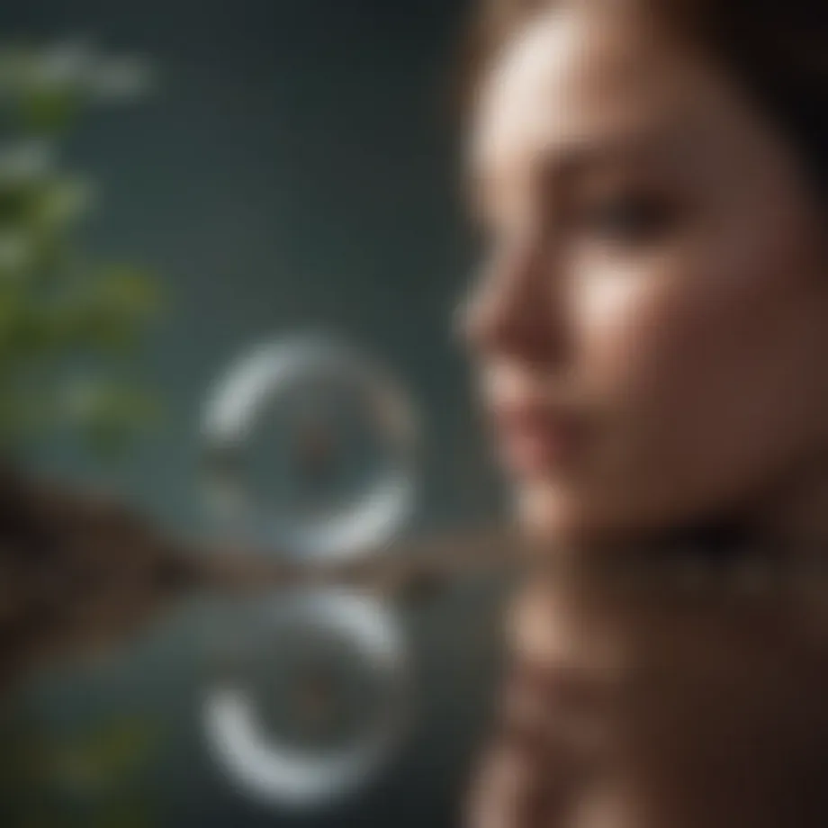 Conceptual illustration representing self-reflection