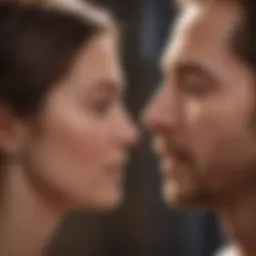 Couple engaged in a heart-to-heart conversation