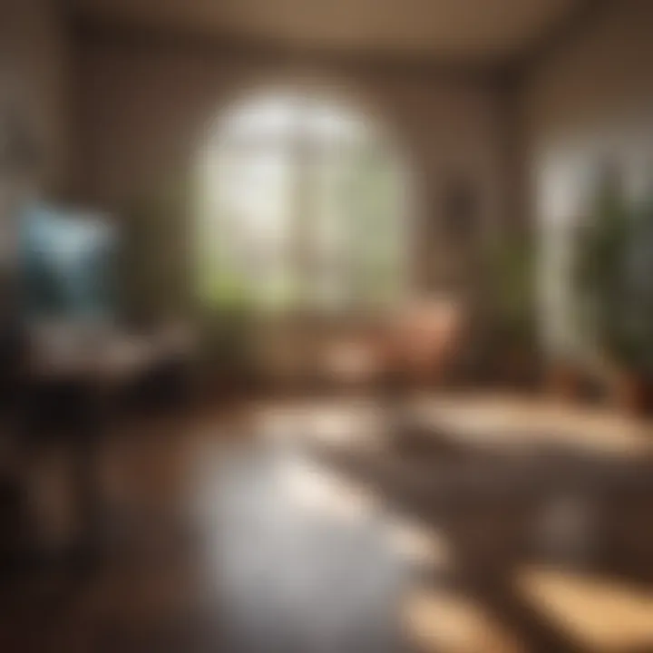 A cozy workspace bathed in natural light, fostering productivity.