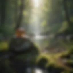 A serene landscape reflecting tranquility