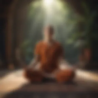 Inner Peace Through Meditation Meditation session fostering inner peace