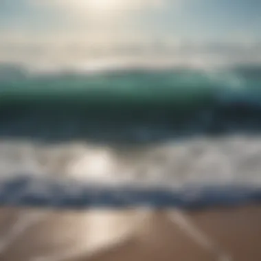 Soothing ocean waves embodying tranquility Gentle waves lapping at the shore