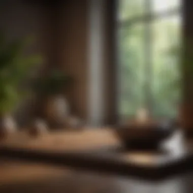 A serene meditation area for mindfulness practices Meditation space with soft lighting