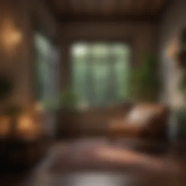 A cozy nook designed for relaxation and reflection Relaxing corner with cozy elements