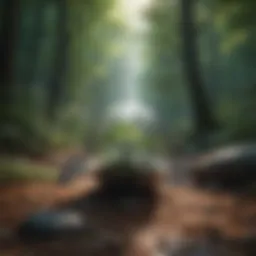 Visualization of calmness and serenity through nature