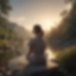 Serene landscape representing mental clarity