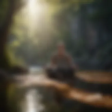 The Power of Mindfulness A person meditating in a serene setting, symbolizing mindfulness practice