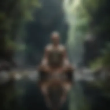 The Art of Mindfulness A person meditating in a calm environment