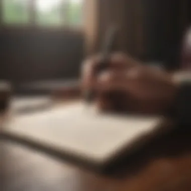 The Power of Reflection A journal and pen symbolizing reflection