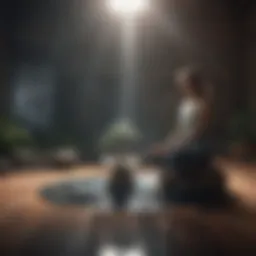 Conceptual illustration of mental clarity and focus