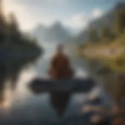 A serene landscape representing inner peace and self-discovery