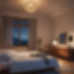 A serene bedroom environment promoting restful sleep