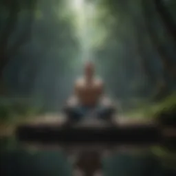 Illustration depicting a serene mind in meditation