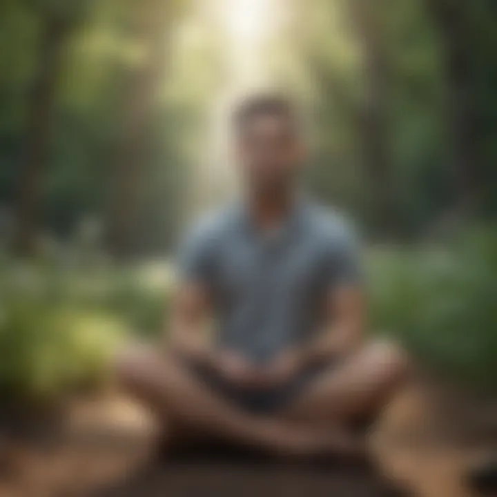 A peaceful outdoor scene symbolizing self-care