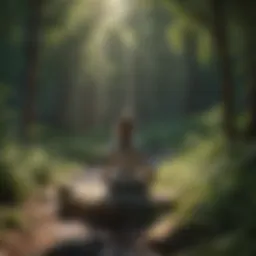 Serene landscape representing mindfulness practice