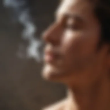 The Power of Breath for Inner Peace Serene individual practicing breathing exercises