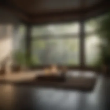 Tranquil Meditation Space A tranquil meditation space with natural light