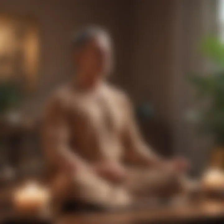 An illustration of a daily schedule incorporating meditation into busy routines