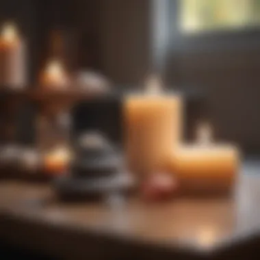 Essential Tools for an Enhanced Meditation Experience A collection of essential meditation tools such as candles, cushions, and crystals