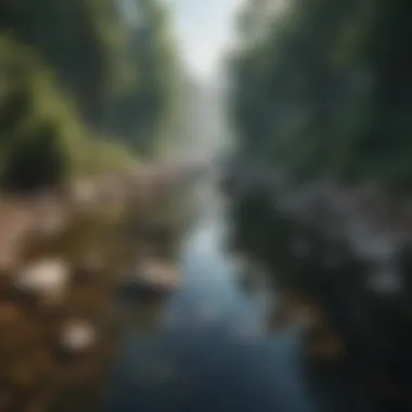 Tranquility and Clarity A serene landscape representing tranquility and mental clarity