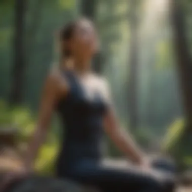 An inspiring outdoor setting for morning exercise