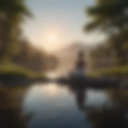 A serene landscape representing inner peace