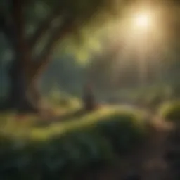 A tranquil landscape embodying kindness