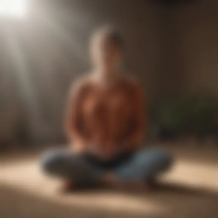 A journal with reflections on meditation and anxiety relief