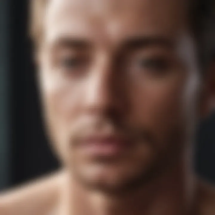 Close-up of a meditative pose reflecting inner peace