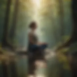 A serene landscape promoting mindfulness