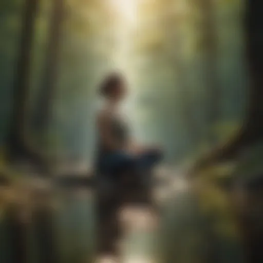 A serene landscape promoting mindfulness