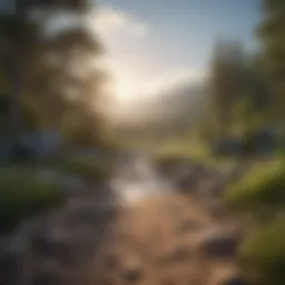 A serene landscape symbolizing inner peace
