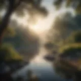 A serene landscape embodying tranquility and connection
