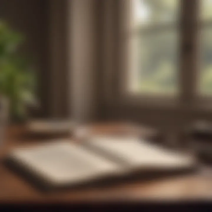 A journal open with gratitude entries written inside