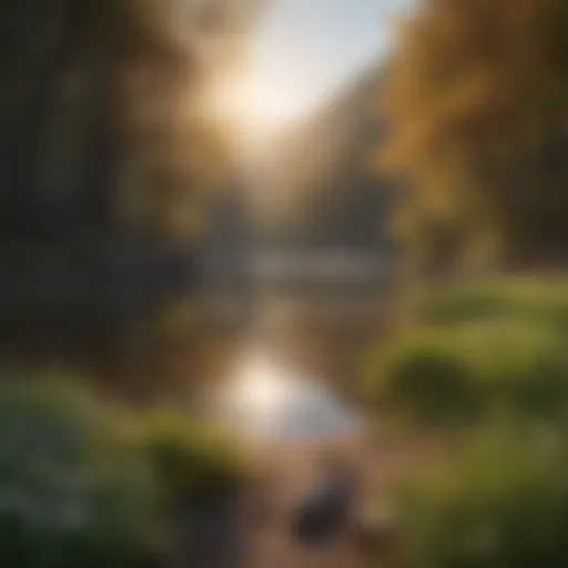 A serene landscape evoking feelings of gratitude