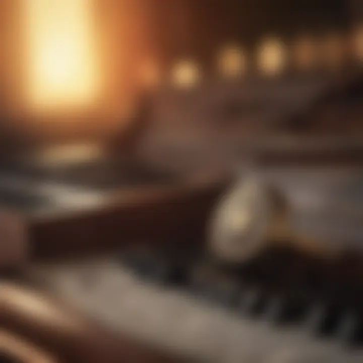 Piano keys evoking peaceful soundscapes
