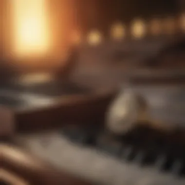 Keys to Tranquility Piano keys evoking peaceful soundscapes