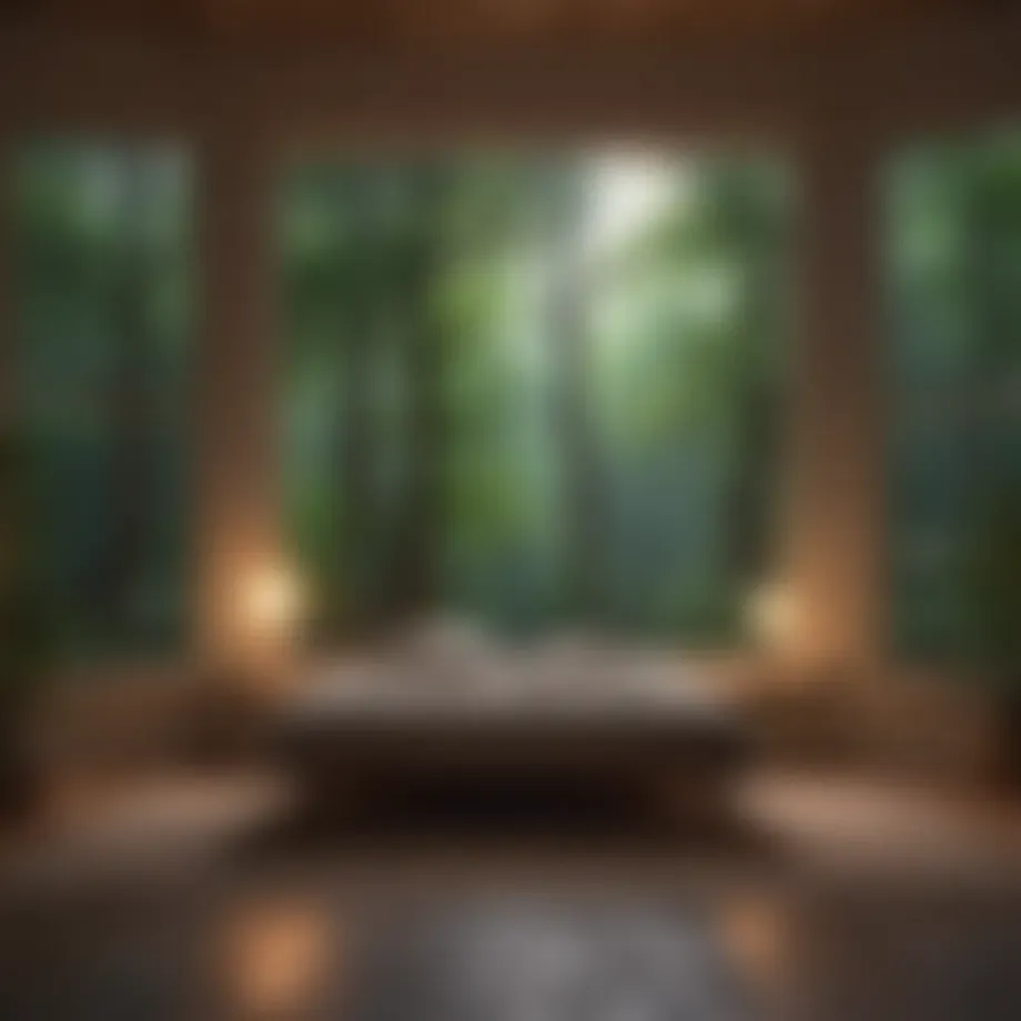 Serene environment for meditation
